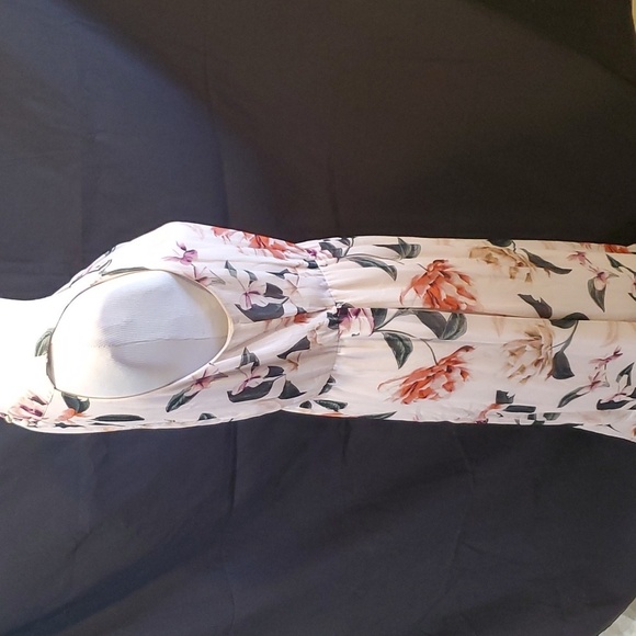 CK High Low Ruffle Botton Halter Dress SZ 10 - Picture 3 of 5